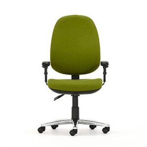 M66XLHA Mercury High Back Operator Chair With Larger Seat Width, With Height Adjustable Arms