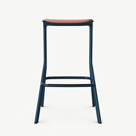 AXL04U Axyl High Stool With Upholstered Seat and Pad