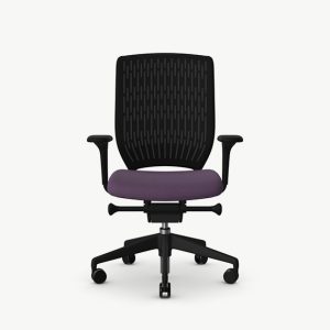 EV2740MF Evolve 2 Membrane back, upholstered seat with multi-function arms