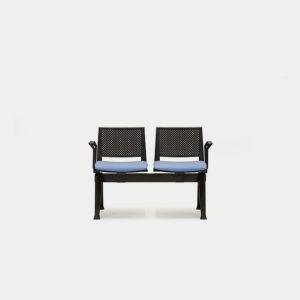 PLU-ASSA  Pila Beam Two Unit Seat Beam, Upholstered Seat With Arms