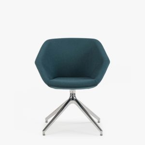 CLR40 Clara Side Chair on a Pyramid Base