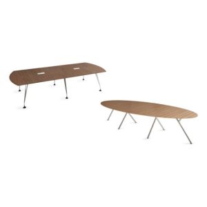 MC-05 - Pars Curved End Table with I-Frame 2200 x 1200mm