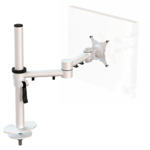 STREAMCOMB02W - Stream Plus 2 Beam Monitor Arm with Through Desk Fixing