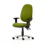 M66XLHA Mercury High Back Operator Chair With Larger Seat Width, With Height Adjustable Arms