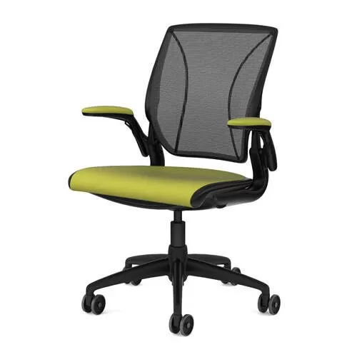 W12 Diffrient World Task Chair With Height Adjustable Duron Arms with Matching Textile Cover