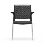 ADL2A Ad-Lib Chair with Plastic Seat and Back, With Arms