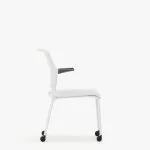 ADL2AC Ad-Lib Four Leg Motion Chair With Plastic Seat and Back With Arms