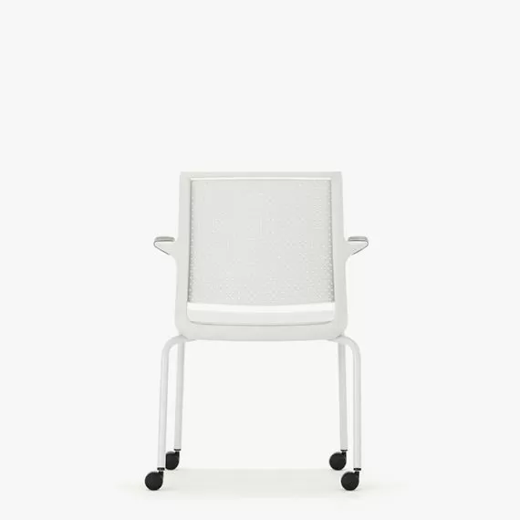 ADL2AC Ad-Lib Four Leg Motion Chair With Plastic Seat and Back With Arms