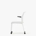 ADL2AC Ad-Lib Four Leg Motion Chair With Plastic Seat and Back With Arms