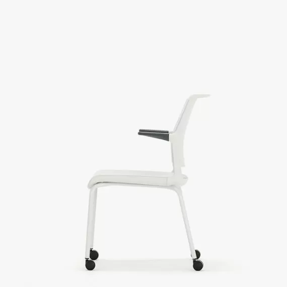 ADL2AC Ad-Lib Four Leg Motion Chair With Plastic Seat and Back With Arms