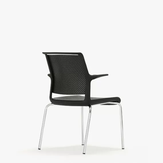 ADL2A Ad-Lib Chair with Plastic Seat and Back, With Arms