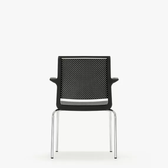 ADL2A Ad-Lib Chair with Plastic Seat and Back, With Arms