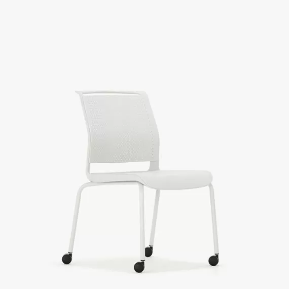 ADL2C Ad-Lib Four Leg Motion Chair With Plastic Seat and Back Without Arms