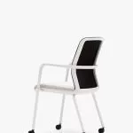 CR7 Circo Motion Conference Chair With Castors, Arms and Upholstered Seat