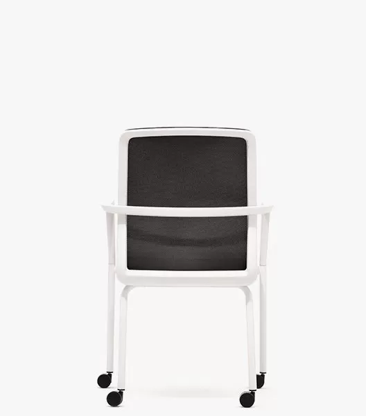 CR7 Circo Motion Conference Chair With Castors, Arms and Upholstered Seat