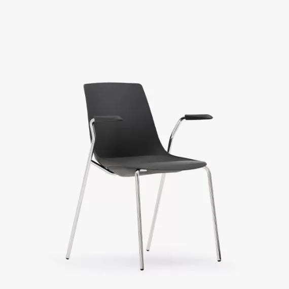 ARL10A Arlo Side Chair 4 Leg Arm Frame