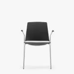 ARL11A Arlo Side Chair With 4 Leg Arm Frame, Upholstered Seat Pad