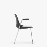 ARL11A Arlo Side Chair With 4 Leg Arm Frame, Upholstered Seat Pad