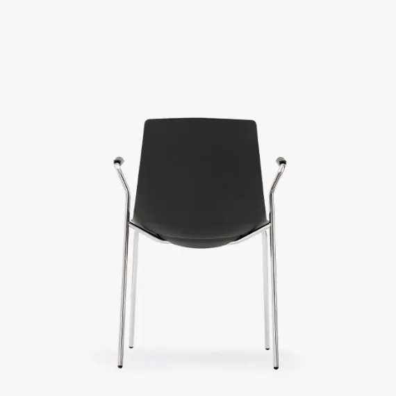 ARL11A Arlo Side Chair With 4 Leg Arm Frame, Upholstered Seat Pad