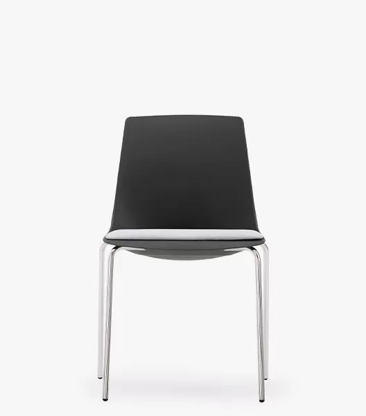 ARL11 Arlo Side Chair With 4 Leg Frame, Upholstered Seat Pad