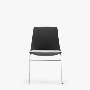 ARL21 Side Chair Skid Frame, Upholstered Seat Pad