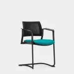 KM10A  Kyos With Arms Cantilever Frame Upholstered Seat