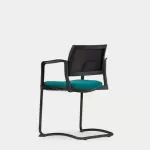 KM10A  Kyos With Arms Cantilever Frame Upholstered Seat