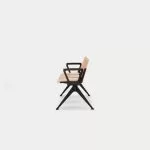 PLP-ASSSA Pila Beam Three Unit Seat Beam,  Wooden Seat and Back