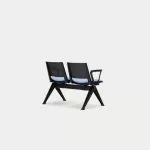 PLU-ASSA  Pila Beam Two Unit Seat Beam, Upholstered Seat With Arms