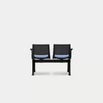 PLU-ASSA  Pila Beam Two Unit Seat Beam, Upholstered Seat With Arms