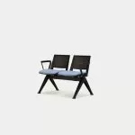 PLU-ASSA  Pila Beam Two Unit Seat Beam, Upholstered Seat With Arms