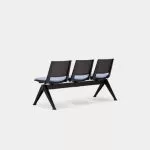 PLU-SSS Pila Beam Three Unit Seat Beam, Upholstered Seat