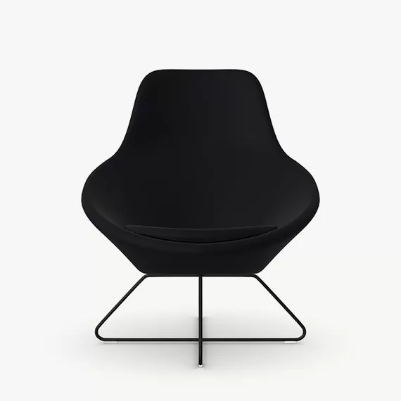 A632 Conic Lounge Chair With Integral Headrest