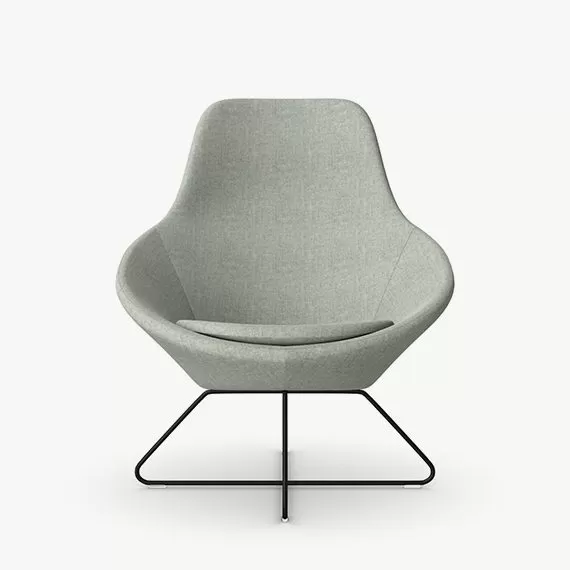 A632 Conic Lounge Chair With Integral Headrest