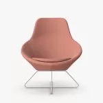 A632 Conic Lounge Chair With Integral Headrest