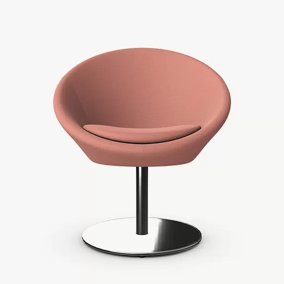 A633 Conic Tub Chair With Pedestal Base