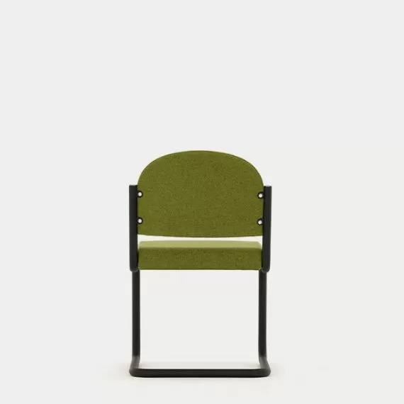 A64 Public Space No Arms Cantilever Frame, Upholstered Seat and Back