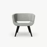 A825 Lola Chair With Wooden Legs