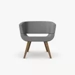 A825 Lola Chair With Wooden Legs