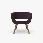 A825 Lola Chair With Wooden Legs