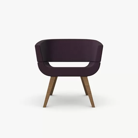 A825 Lola Chair With Wooden Legs