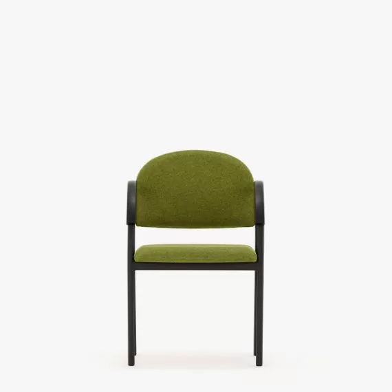 A901 Public Space With Arms, 4 Legs, Upholstered Seat and back