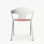 AXL02U Axyl Arm Chair With Upholstered Seat and Pad