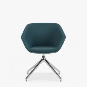 CLR40 Clara Side Chair on a Pyramid Base