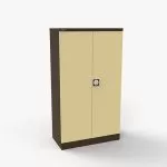 Kontrax Steel Cupboard - 1650mmH 2 double door - assembled c/w 2 shelves