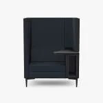 EM5-W-RH Work - High Back Sofa with Work Area Storage and Locking Castors