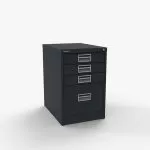 Filing Cabinet - One Filing + Three Storage Drawers