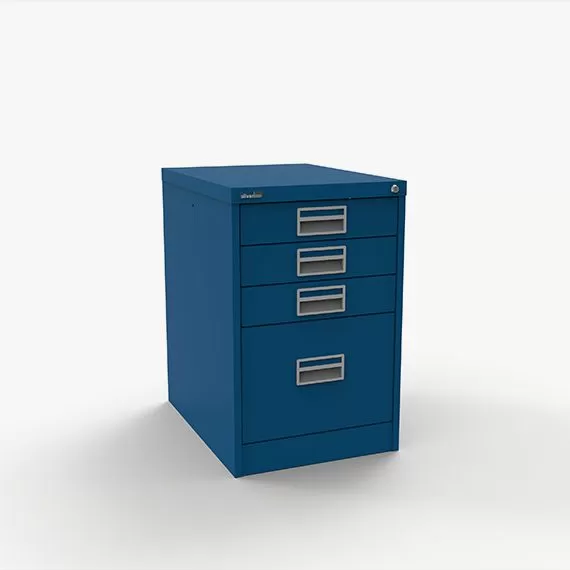 Filing Cabinet - One Filing + Three Storage Drawers