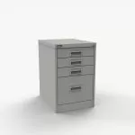 Filing Cabinet - One Filing + Three Storage Drawers