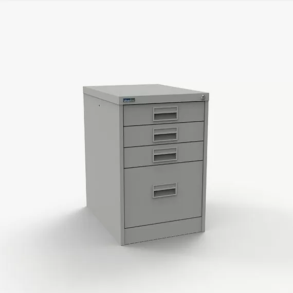 Filing Cabinet - One Filing + Three Storage Drawers